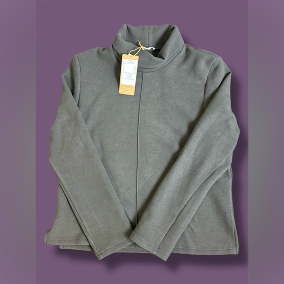 OGL Tops - OGL Charcoal Turtleneck Top